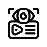 views line icon. Clean and minimalist icon for websites, mobile apps, presentations, and logos. Fully scalable and customizable for any project. vector