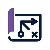 business plan dual tone icon. Sleek and modern icon for websites, mobile apps, marketing materials, and corporate design. Fully scalable and ready to use. vector