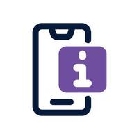 information dual tone icon. Sleek and modern icon for websites, mobile apps, marketing materials, and corporate design. Fully scalable and ready to use. vector