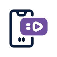 player dual tone icon. Sleek and modern icon for websites, mobile apps, marketing materials, and corporate design. Fully scalable and ready to use. vector