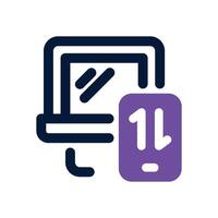 device dual tone icon. Sleek and modern icon for websites, mobile apps, marketing materials, and corporate design. Fully scalable and ready to use. vector