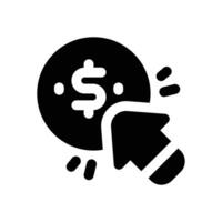 buying glyph icon. Strong and solid icon for websites, mobile interfaces, presentations, and visual branding. High quality and easy to edit. vector