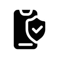 payment security glyph icon. Strong and solid icon for websites, mobile interfaces, presentations, and visual branding. High quality and easy to edit. vector