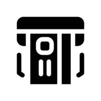 atm card glyph icon. Strong and solid icon for websites, mobile interfaces, presentations, and visual branding. High quality and easy to edit. vector