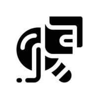 financial research glyph icon. Strong and solid icon for websites, mobile interfaces, presentations, and visual branding. High quality and easy to edit. vector