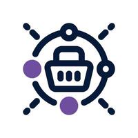 sales dual tone icon. Sleek and modern icon for websites, mobile apps, marketing materials, and corporate design. Fully scalable and ready to use. vector