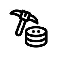 data mining line icon. Clean and minimalist icon for websites, mobile apps, presentations, and logos. Fully scalable and customizable for any project. vector