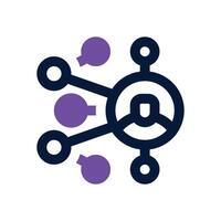 networking dual tone icon. Sleek and modern icon for websites, mobile apps, marketing materials, and corporate design. Fully scalable and ready to use. vector