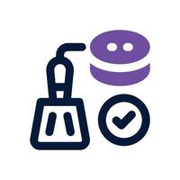 data cleansing dual tone icon. Sleek and modern icon for websites, mobile apps, marketing materials, and corporate design. Fully scalable and ready to use. vector