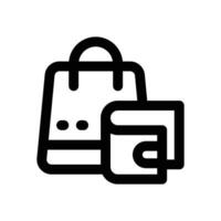 cashless payment line icon. Clean and minimalist icon for websites, mobile apps, presentations, and logos. Fully scalable and customizable for any project. vector