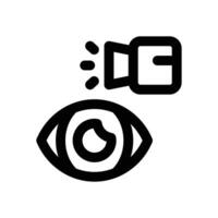 eye identify line icon. Clean and minimalist icon for websites, mobile apps, presentations, and logos. Fully scalable and customizable for any project. vector