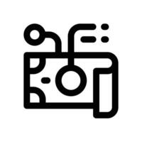 digital financial line icon. Clean and minimalist icon for websites, mobile apps, presentations, and logos. Fully scalable and customizable for any project. vector