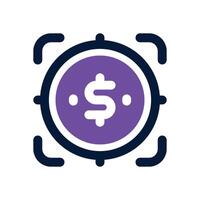 digital coin dual tone icon. Sleek and modern icon for websites, mobile apps, marketing materials, and corporate design. Fully scalable and ready to use. vector