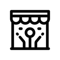 online store line icon. Clean and minimalist icon for websites, mobile apps, presentations, and logos. Fully scalable and customizable for any project. vector