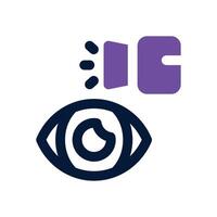 eye identify dual tone icon. Sleek and modern icon for websites, mobile apps, marketing materials, and corporate design. Fully scalable and ready to use. vector