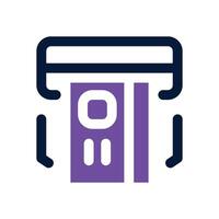 atm card dual tone icon. Sleek and modern icon for websites, mobile apps, marketing materials, and corporate design. Fully scalable and ready to use. vector