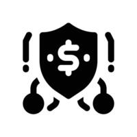 security glyph icon. Strong and solid icon for websites, mobile interfaces, presentations, and visual branding. High quality and easy to edit. vector
