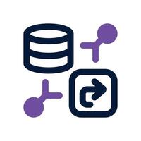 refresh database dual tone icon. Sleek and modern icon for websites, mobile apps, marketing materials, and corporate design. Fully scalable and ready to use. vector