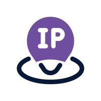 ip address dual tone icon. Sleek and modern icon for websites, mobile apps, marketing materials, and corporate design. Fully scalable and ready to use. vector