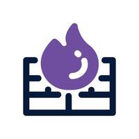 firewall dual tone icon. Sleek and modern icon for websites, mobile apps, marketing materials, and corporate design. Fully scalable and ready to use. vector