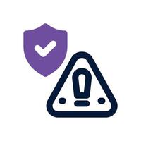 prevention dual tone icon. Sleek and modern icon for websites, mobile apps, marketing materials, and corporate design. Fully scalable and ready to use. vector