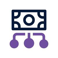 budgeting dual tone icon. Sleek and modern icon for websites, mobile apps, marketing materials, and corporate design. Fully scalable and ready to use. vector