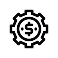 setting line icon. Clean and minimalist icon for websites, mobile apps, presentations, and logos. Fully scalable and customizable for any project. vector