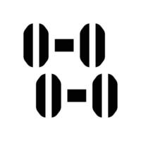 dumbell glyph icon. Strong and solid icon for websites, mobile interfaces, presentations, and visual branding. High quality and easy to edit. vector