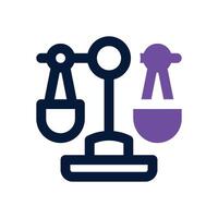 scale dual tone icon. Sleek and modern icon for websites, mobile apps, marketing materials, and corporate design. Fully scalable and ready to use. vector