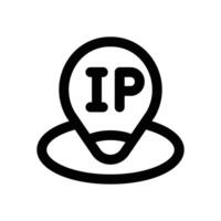 ip address line icon. Clean and minimalist icon for websites, mobile apps, presentations, and logos. Fully scalable and customizable for any project. vector