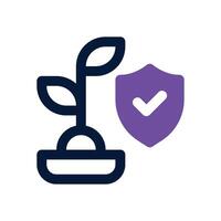 investment protection dual tone icon. Sleek and modern icon for websites, mobile apps, marketing materials, and corporate design. Fully scalable and ready to use. vector