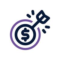 mission dual tone icon. Sleek and modern icon for websites, mobile apps, marketing materials, and corporate design. Fully scalable and ready to use. vector