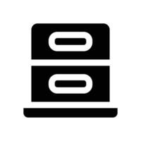 jumping box glyph icon. Strong and solid icon for websites, mobile interfaces, presentations, and visual branding. High quality and easy to edit. vector