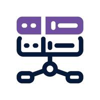 hosting dual tone icon. Sleek and modern icon for websites, mobile apps, marketing materials, and corporate design. Fully scalable and ready to use. vector