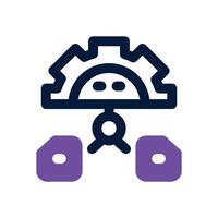 file management dual tone icon. Sleek and modern icon for websites, mobile apps, marketing materials, and corporate design. Fully scalable and ready to use. vector