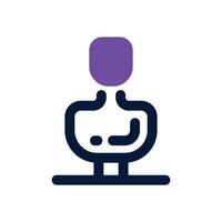 mannequin dual tone icon. Sleek and modern icon for websites, mobile apps, marketing materials, and corporate design. Fully scalable and ready to use. vector
