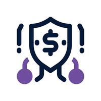 security dual tone icon. Sleek and modern icon for websites, mobile apps, marketing materials, and corporate design. Fully scalable and ready to use. vector