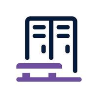 locker room dual tone icon. Sleek and modern icon for websites, mobile apps, marketing materials, and corporate design. Fully scalable and ready to use. vector