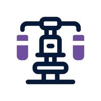 gym machine dual tone icon. Sleek and modern icon for websites, mobile apps, marketing materials, and corporate design. Fully scalable and ready to use. vector