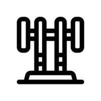 bench press line icon. Clean and minimalist icon for websites, mobile apps, presentations, and logos. Fully scalable and customizable for any project. vector