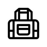 sport bag line icon. Clean and minimalist icon for websites, mobile apps, presentations, and logos. Fully scalable and customizable for any project. vector
