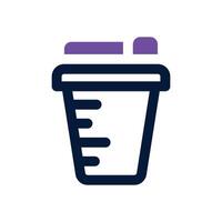 bottle dual tone icon. Sleek and modern icon for websites, mobile apps, marketing materials, and corporate design. Fully scalable and ready to use. vector