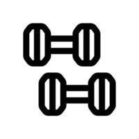 dumbell line icon. Clean and minimalist icon for websites, mobile apps, presentations, and logos. Fully scalable and customizable for any project. vector