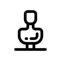 mannequin line icon. Clean and minimalist icon for websites, mobile apps, presentations, and logos. Fully scalable and customizable for any project. vector