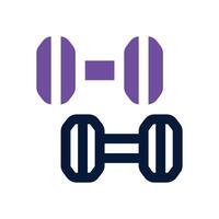 dumbell dual tone icon. Sleek and modern icon for websites, mobile apps, marketing materials, and corporate design. Fully scalable and ready to use. vector