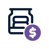 funel dual tone icon. Sleek and modern icon for websites, mobile apps, marketing materials, and corporate design. Fully scalable and ready to use. vector