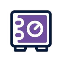 safety box dual tone icon. Sleek and modern icon for websites, mobile apps, marketing materials, and corporate design. Fully scalable and ready to use. vector