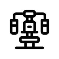 gym machine line icon. Clean and minimalist icon for websites, mobile apps, presentations, and logos. Fully scalable and customizable for any project. vector