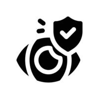 preventive glyph icon. Strong and solid icon for websites, mobile interfaces, presentations, and visual branding. High quality and easy to edit. vector