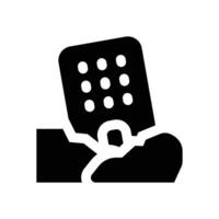 earthquake glyph icon. Strong and solid icon for websites, mobile interfaces, presentations, and visual branding. High quality and easy to edit. vector
